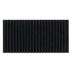 Corrugated Roll BLACK 4' x 25' ~EACH
