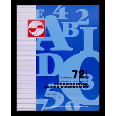 CLEARANCE: APP Exercise Book, Full Interlined - 9x7 x 72 pgs ~EACH
