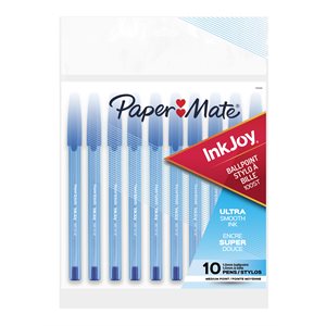 InkJoy Medium BLUE Pens ~PKG 10
