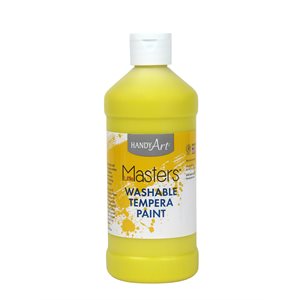 Little Masters Washable Tempera Paint Yellow 16oz ~EACH