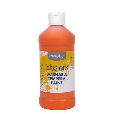 Little Masters Washable Tempera Paint Orange 16oz ~EACH