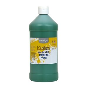 Little Masters Washable Tempera Paint Green 32oz ~EACH