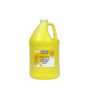 Little Masters Washable Tempera Paint Yellow 1 Gallon ~EACH