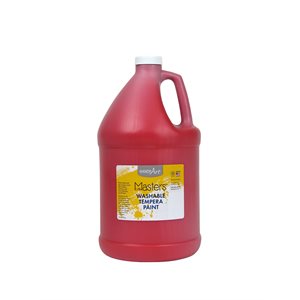 Little Masters Washable Tempera Paint Red 1 Gallon ~EACH