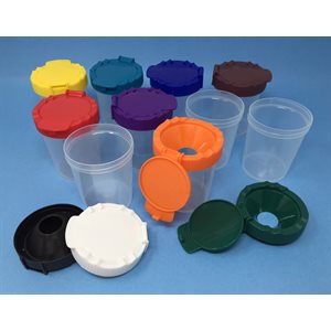 Sargent Art No-Spill Paint Cups ~PACK 10