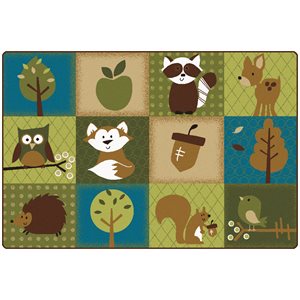 Nature's Friends Toddler Rug 6' x 9 Rectangle ~EACH