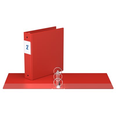 2" RED O Ring Commercial Binder ~EACH