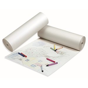 Newsprint WHITE Roll 24"x 1000' ~EACH