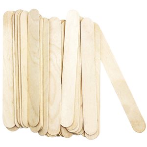 Nat Wood Jumbo Craft Sticks ~PKG 100