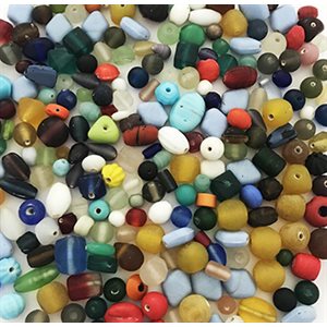 Glass Beads Matte Assorted 400gr ~EACH