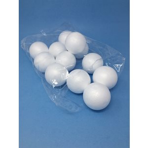 Styrofoam Balls 3" ~PKG 12