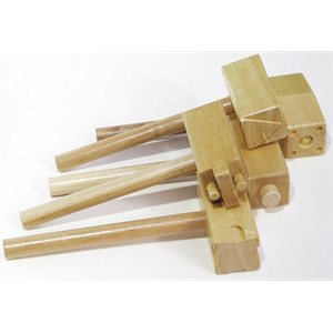 Wooden Clay Hammers ~PKG 5