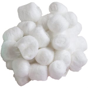 Cotton Fluffs WHITE ~PKG 100