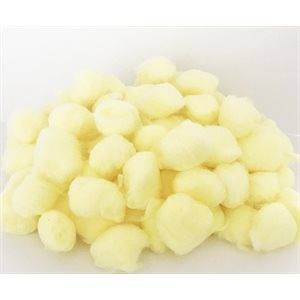 Cotton Fluffs YELLOW ~PKG 200