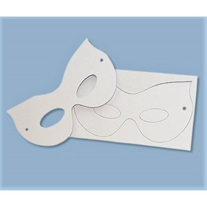 Cardboard Masks w / Elastic ~PKG 50