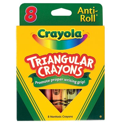 Crayola Triangular Crayons ~BOX 8