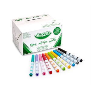 Crayola Classpack Fabric Markers ~BOX 80