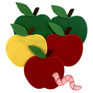 Felt Stories, Five Little Apples ~6 Piece Set