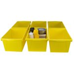 Multi-Purpose Storage Bin YELLOW 5.5gl ~EACH