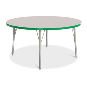Prism Table, Elementary- Gray / Green / Gray 48" Round ~EACH