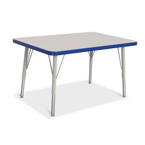 Prism Table, Elementary- Gray / Blue / Gray 24" x 36" ~EACH