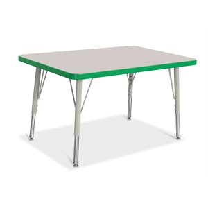 Prism Table, Elementary- Gray / Green / Gray 24" x 36" ~EACH