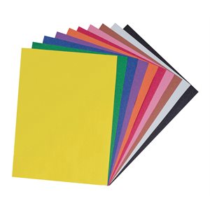 Construction Paper Assorted 9x12 ~PKG 100 assorted colours