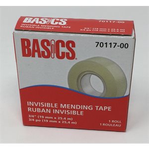 Basics Invisible Tape REFILL 3 / 4" 19mm ~EACH