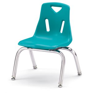 10" TEAL Chair w / Chrome Plated legs ~EACH