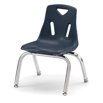 10" NAVY Chair w / Chrome Plated legs ~EACH