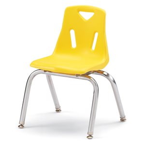 14" YELLOW Chair w / Chrome Plated legs ~EACH