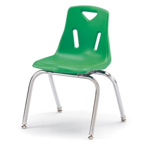 16" Green Chair w / Chrome-plated legs ~EACH