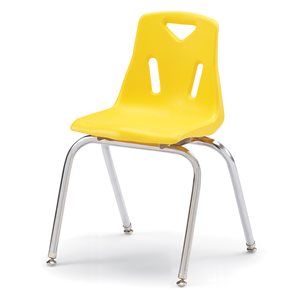 18" YELLOW Chair w / Chrome-plated legs ~EACH