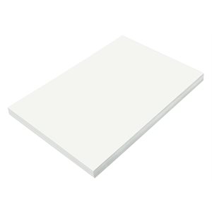 Construction Paper WHITE 12x18 ~PKG 100
