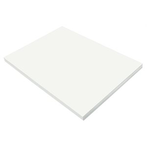 Construction Paper WHITE 18x24 ~PKG 50