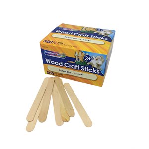 Natural Wood Jumbo Sticks ~BOX 500