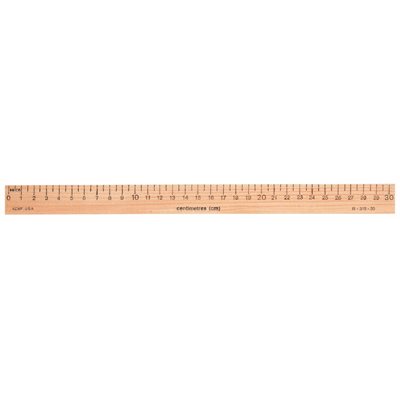 Ruler Primary Wood cm only ~EACH