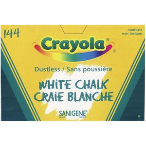 Chalk Sticks WHITE ~BOX 144