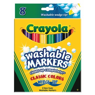 Wedge Tip Classic Color Markers ~BOX 8
