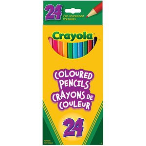 Crayola Pencil Crayons ~BOX 24