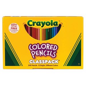 Classpack Pencil Crayons ~BOX 240