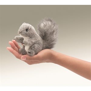 Finger Puppet Squirrel Gray ~EACH