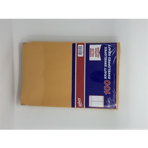 Kraft Envelopes 9"x12" ~PKG 100