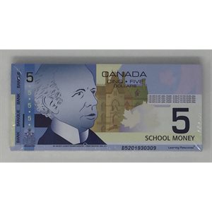 $5 Canadian Play Bills ~PKG 100