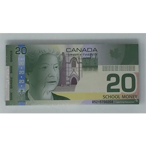 $20 Canadian Play Bills ~PKG 100