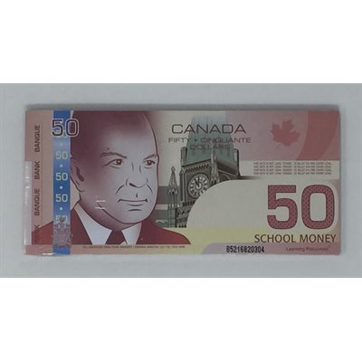 $50 Canadian Play Bills ~PKG 50