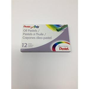 Pentel Arts Oil Pastels Assorted ~BOX 12