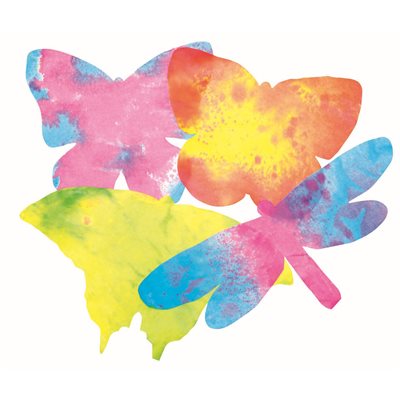 Color Diffusing Paper Butterflies ~PKG 48