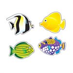 Mini Accents Fish Assorted ~PKG 36