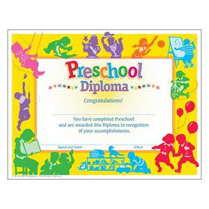 Certificate Preschool Classic Diploma ~PKG 30